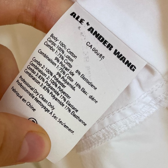 EUC ALEXANDER WANG Poplin Fit-And-Flare Mini Dress 6 $695 - Picture 7 of 10